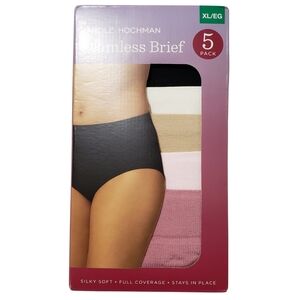 Carole Hochman Underwear Women Seamless Briefs 5 Pairs NWT